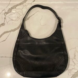 Coach black leather purse
